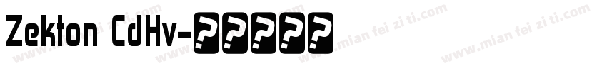 Zekton CdHv字体转换
